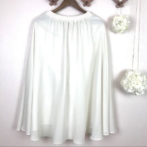 White Chiffon Maxi Skirt